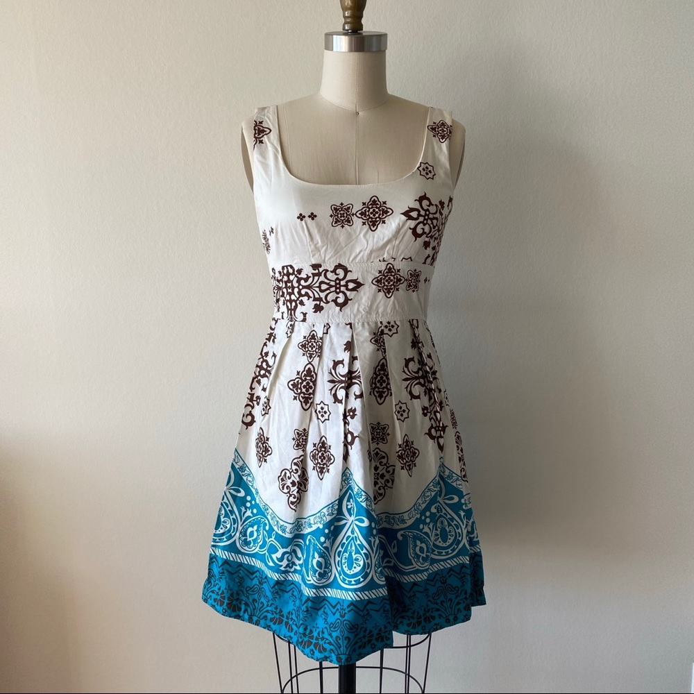 NWOT Patterned A-Line Dress